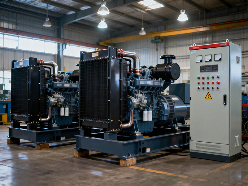 并机型柴油发电机组实物图