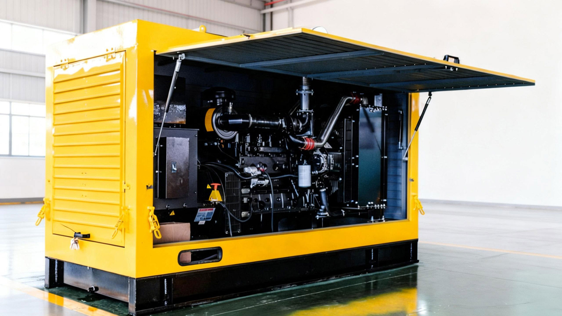 防雨型柴油发电机组实物图