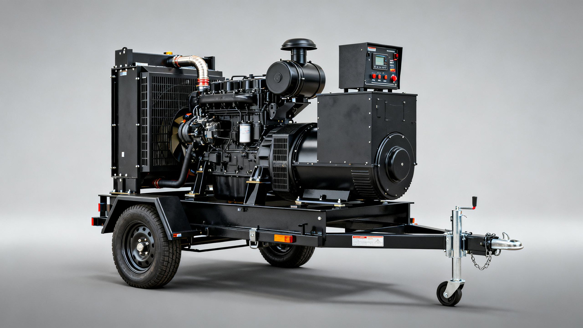 拖车型柴油发电机组背景